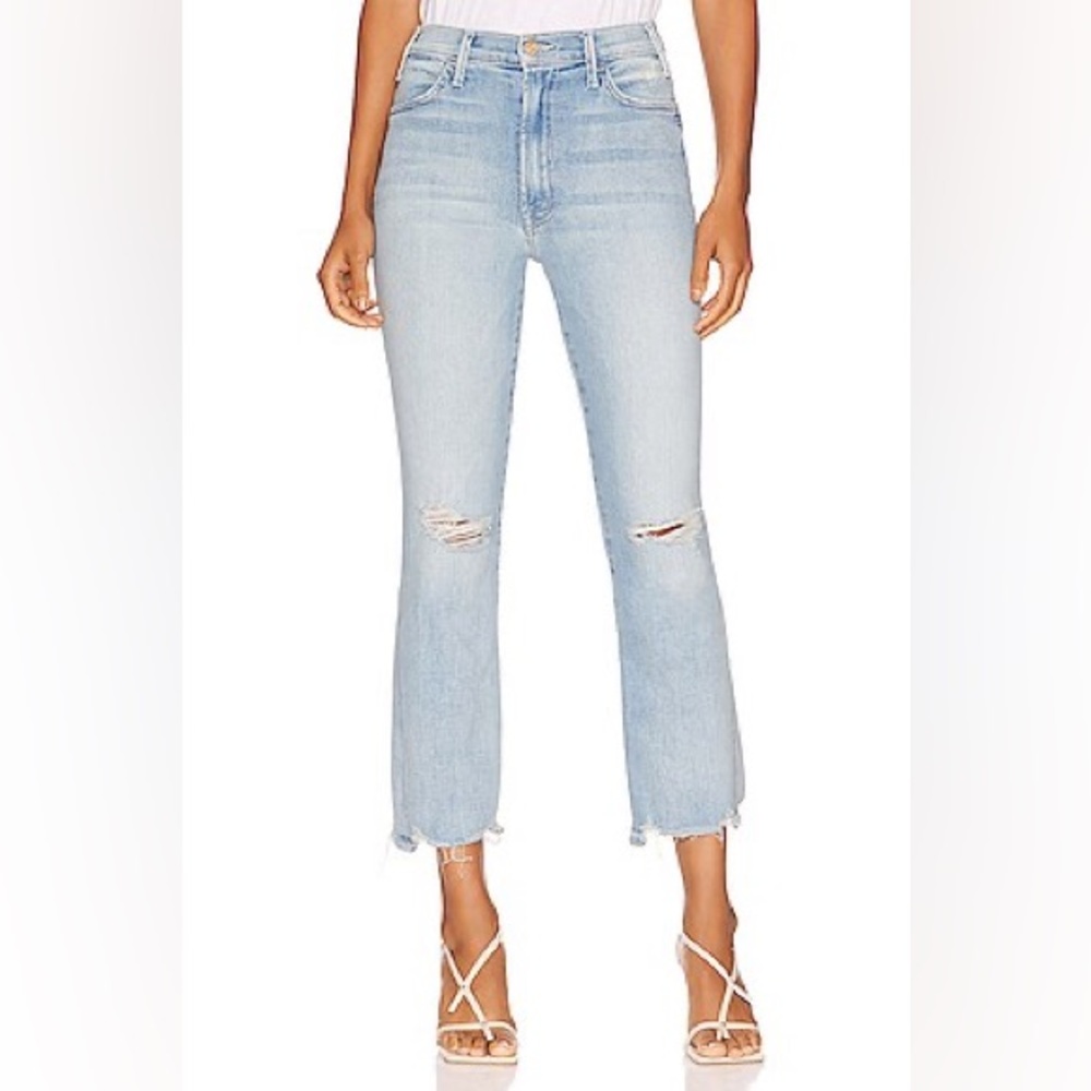 Mother The Hustler Ankle Chew Jeans in Petal Plucker